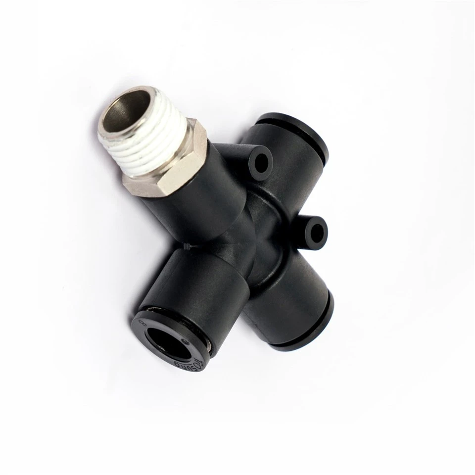 Cross Branch Union Pneumatic Push-in Fitting suppliers